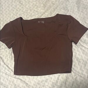 Aerie Brown Crop Top